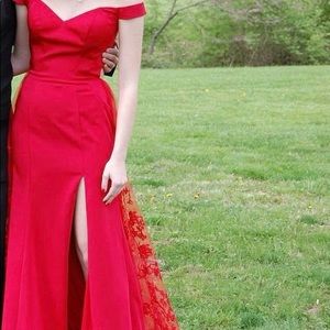 Red Prom Dress (Ellie Wilde by Mon Cheri) *HOLD*